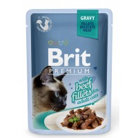 BRIT PREMIUM ΓΑΤΑΣ ADULT GRAVY ΒΟΔΙΝΟ 85gr